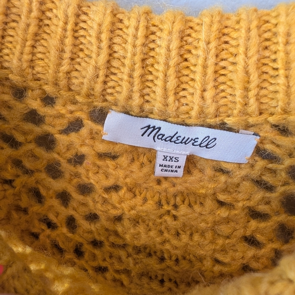 Madewell Women's Mustard Sweater Size Xxs - Picture 4 of 9